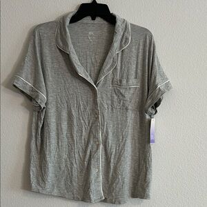 Gray Short Sleeve womens sleep wear